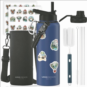 40oz Insulated Water Bottle (Cold for 48 Hrs),BPA Free&Leak Proof,Stainless Steel Water Flask